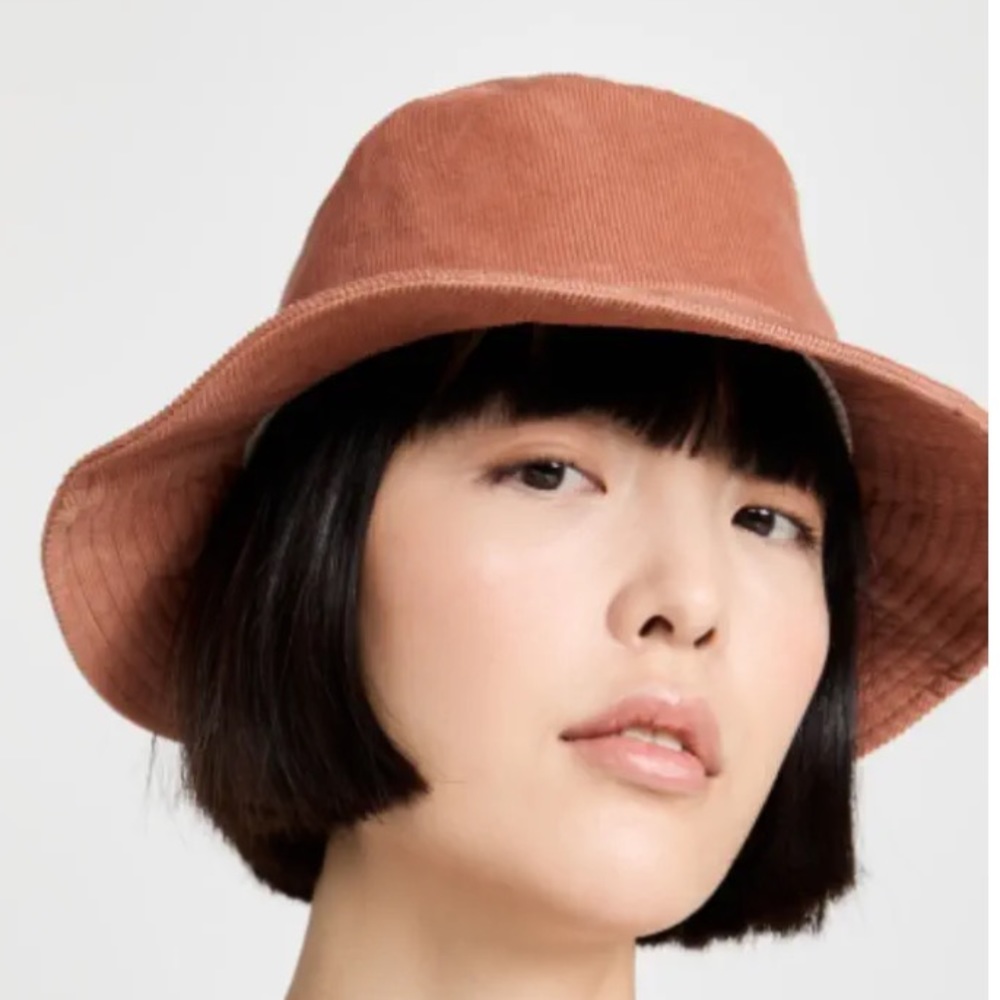LOEFFLER RANDALL Courduroy Bucket Hat . NWT